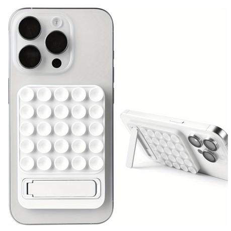 AICOM - Silicone Suction Cup Phone Mount with foldable Stand - Black - Image 10