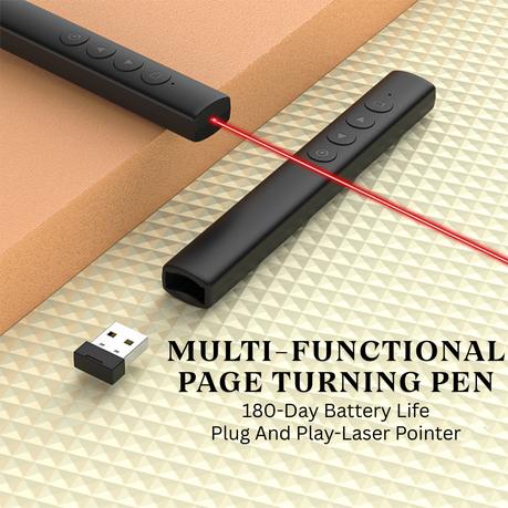 AICOM - Wireless Presentation Clicker Red Laser Pointer - Image 3