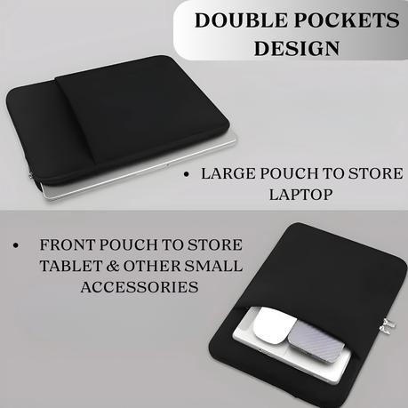 AICOM - Oxford Fabric Double-Pocket Laptop & Tablet Bag Sleeve Case - Image 3