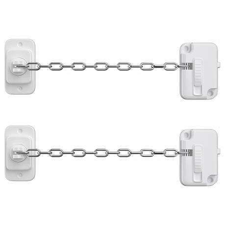 2 Piece Adjustable Sliding Door/Window Lock for Baby/Toddler Security