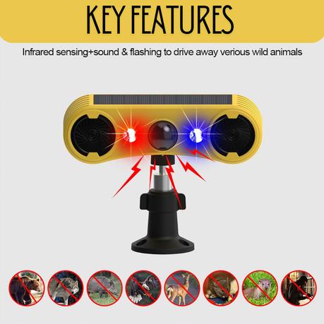 AICOM-Outdoor Motion Detector Alarm with Flash & 13 Realistic Sounds - Image 5