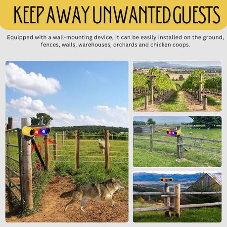 AICOM-Outdoor Motion Detector Alarm with Flash & 13 Realistic Sounds - Image 6