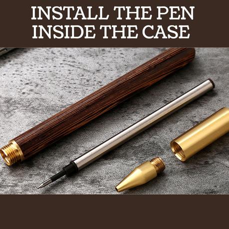 Bestby - 3Pcs Luxury Wooden Ballpoint/Knife Pen Set & 3 Refill Cartridges - Image 5