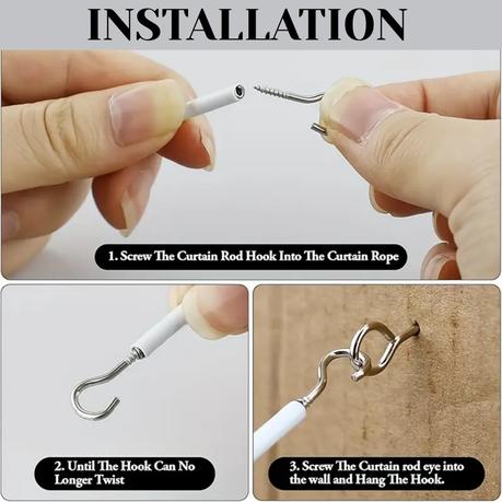 Bestby -Heavy Duty 2m PVC Coated Steel Wire For Home/Office(3pcs) - Image 4