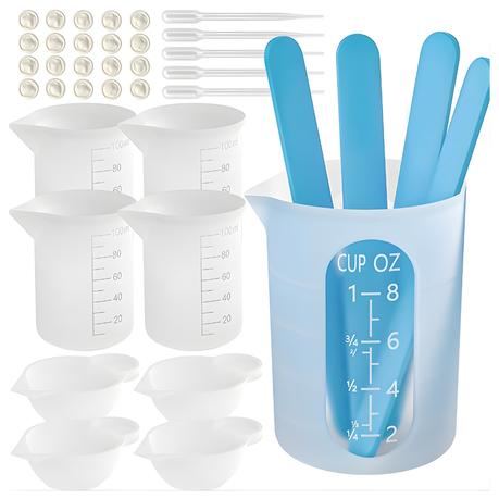 Arfast- 38 Pieces Silicone Resin Mixing Tools Measuring Cups Set