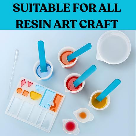Arfast- 38 Pieces Silicone Resin Mixing Tools Measuring Cups Set - Image 3