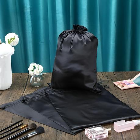 Bestby - 10 Pieces Satin Silk Drawstring Bags for Wig/Towel/Bedding Packaging - Image 7