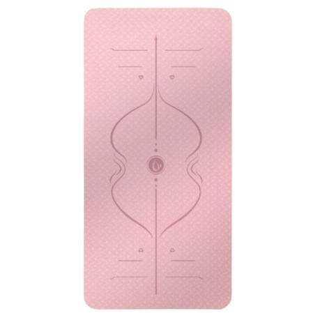 Arfast - Premium TPE Yoga and Pilates Mat With Alignment Lines - Pink