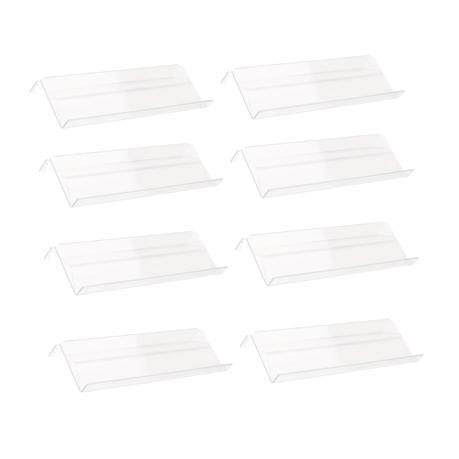 Bestby- 8pcs Frosted Acrylic 4-Tier Step Shelf Spice Rack Drawer Organizer