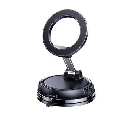 AICOM - Foldable Magnetic Cellphone Holder with Lockable Suction Cup Base