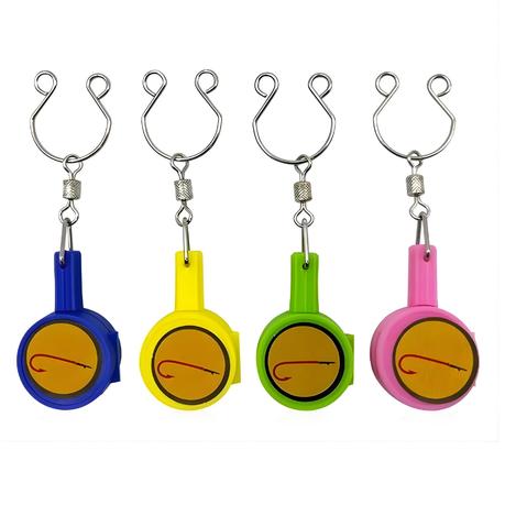 Arfast- Fishing Knot Tying Tool Hook Safty Case with Line Cutter (Set of 4)