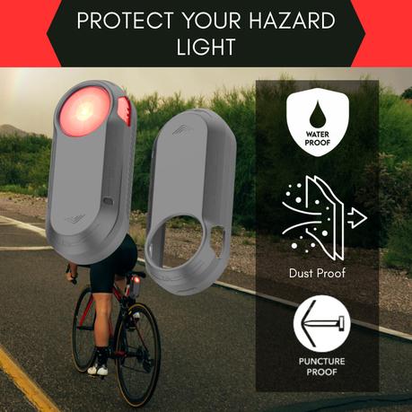 AICOM - Bicycle Taillight Protective Cover for Garmin Varia RTL515 - Grey - Image 10