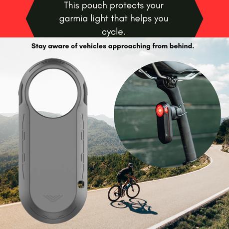 AICOM - Bicycle Taillight Protective Cover for Garmin Varia RTL515 - Grey - Image 12