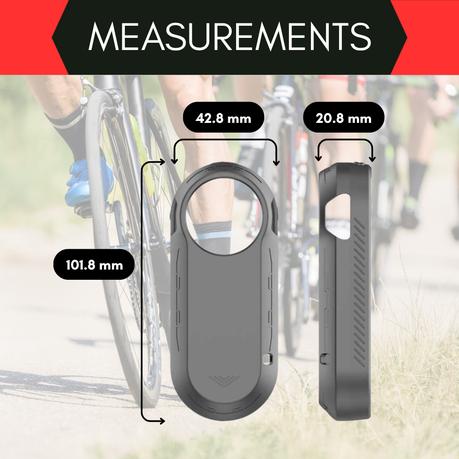 AICOM - Bicycle Taillight Protective Cover for Garmin Varia RTL515 - Grey - Image 9