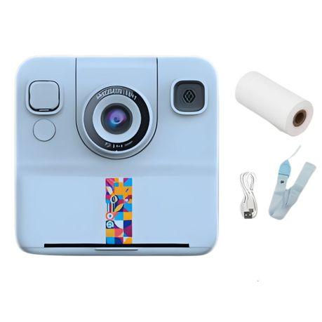 AICOM -Kids Instant Print Camera with Thermal Printer And Lanyard - White