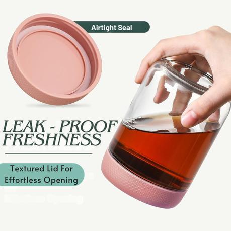 Bestby-Premium Airtight Stackable Leak-Proof Glass Storage Jars (6Pack) - Image 4