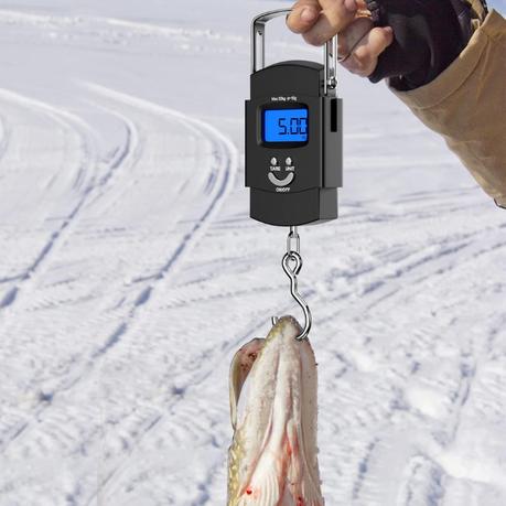 AICOM - 50kg Portal Digital Scale with Hook for Travel/Fishing/Shopping - Image 7