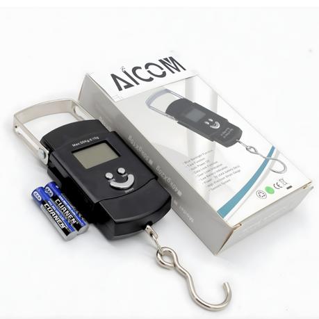 AICOM - 50kg Portal Digital Scale with Hook for Travel/Fishing/Shopping - Image 8