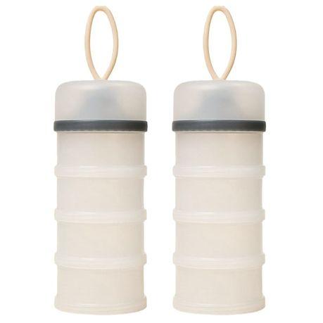 Bestby 2-Pack Milk Powder Containers - Portable Plastic Storage Jars