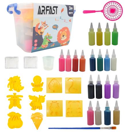 Arfast-Magic Water Elf Double-Sided 3D Hydrogel Creation Kit Toys 36Pcs
