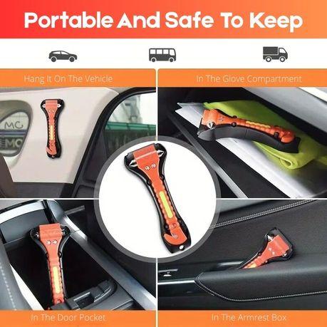 Arfast Emergency Double-Head Car Window Breaker with Reflective Strips - Image 7