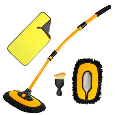 Arfast-Car Wash Clean Mop Set with Telescopic Aluminum Scalable Bent Handle